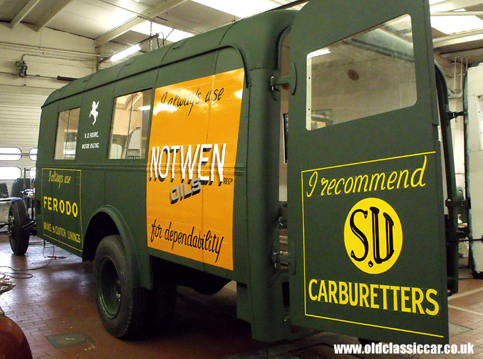 All the signwriting is now complete on the nearside of the lorry's bodywork